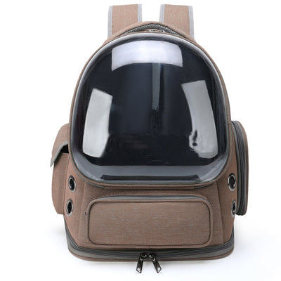 Transparent Space Capsule Pet Backpack | Breathable Cat & Dog Travel Carrier – LuxeHaven