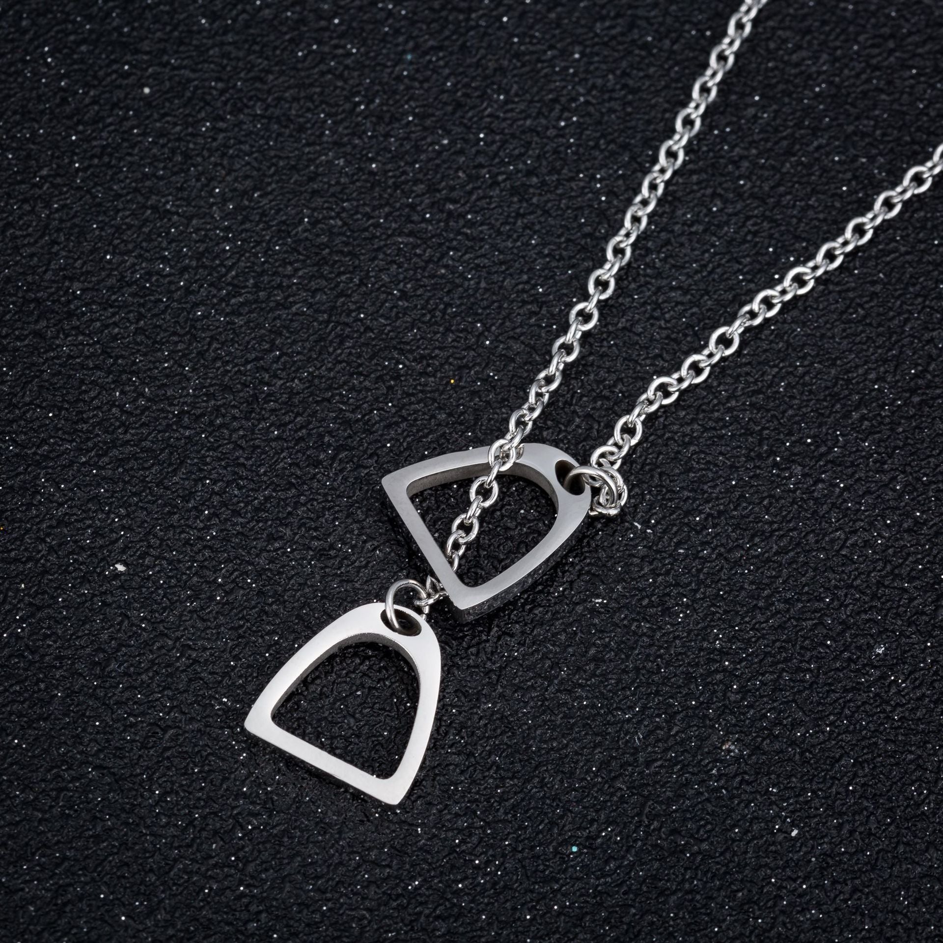 Korean Fashion Necklace Personality Heart Lock Necklace Lady Necklace