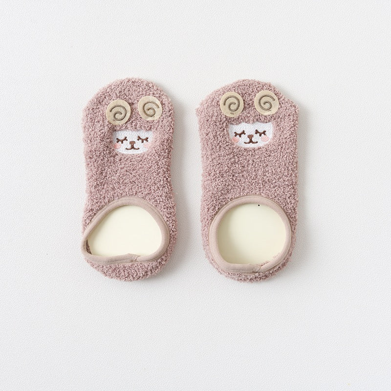 LuxeHaven Thick Warm Floor Socks – Cozy Winter Cartoon Design for Women