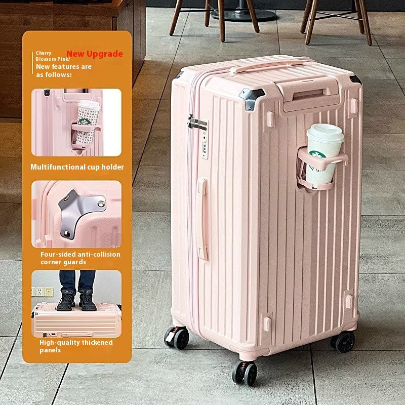 Five-Wheel Travel Trolley Case | Extra-Large Rolling Luggage – LuxeHaven