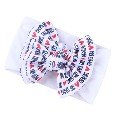 Fashion Kids Double Layer Printed Bow Bandana