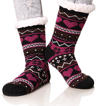 LuxeHaven Love Striped Knit Socks