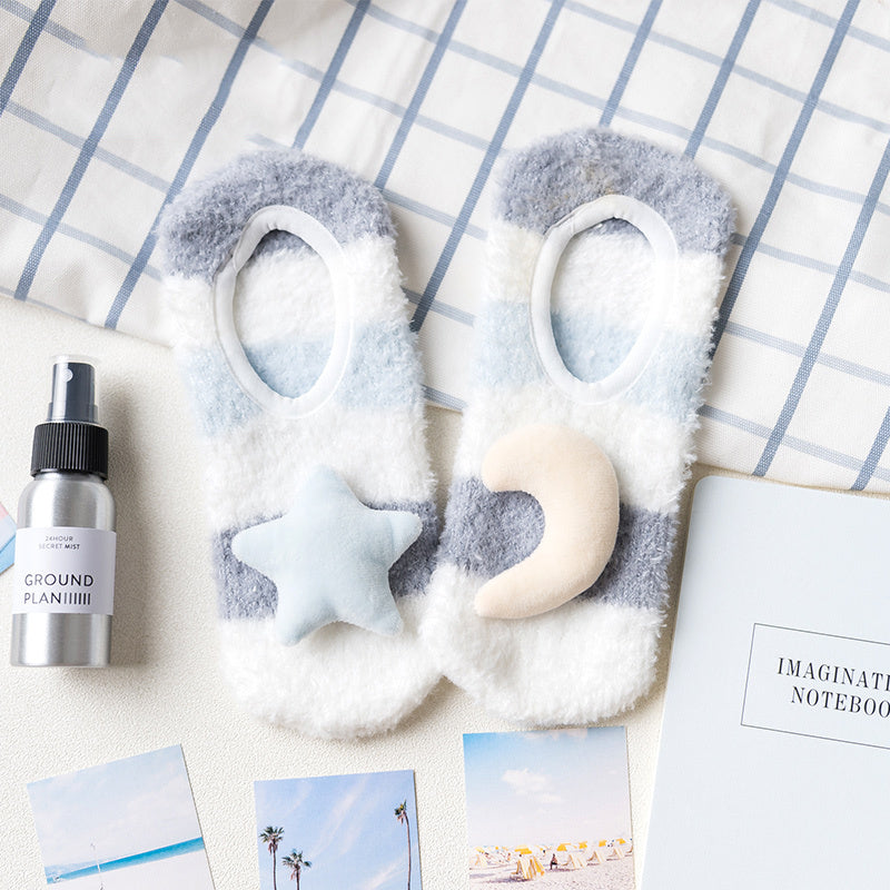 LuxeHaven Thick Warm Floor Socks – Cozy Winter Cartoon Design for Women