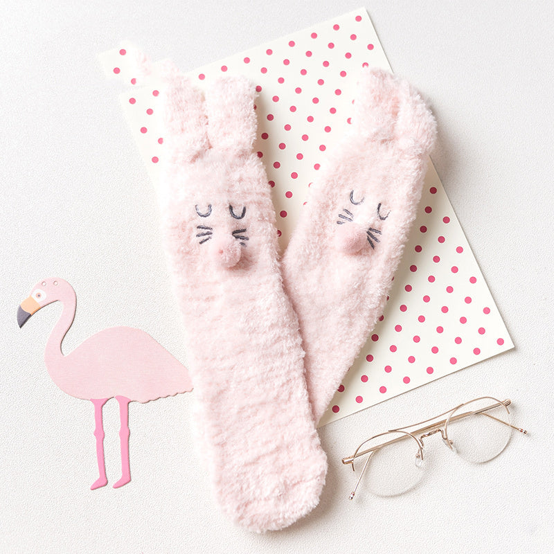 LuxeHaven Thick Warm Floor Socks – Cozy Winter Cartoon Design for Women