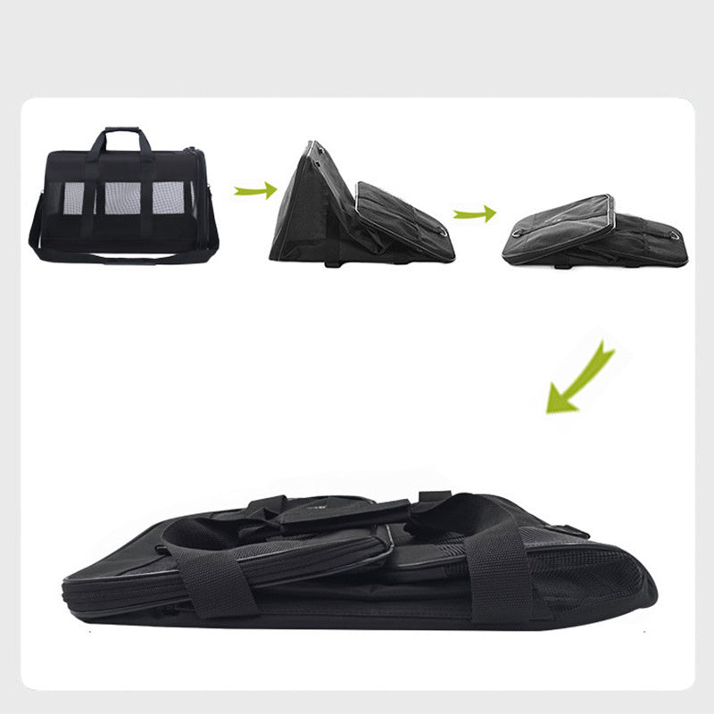 Foldable Pet Travel Bag | Lightweight & Portable Dog & Cat Carrier – LuxeHaven