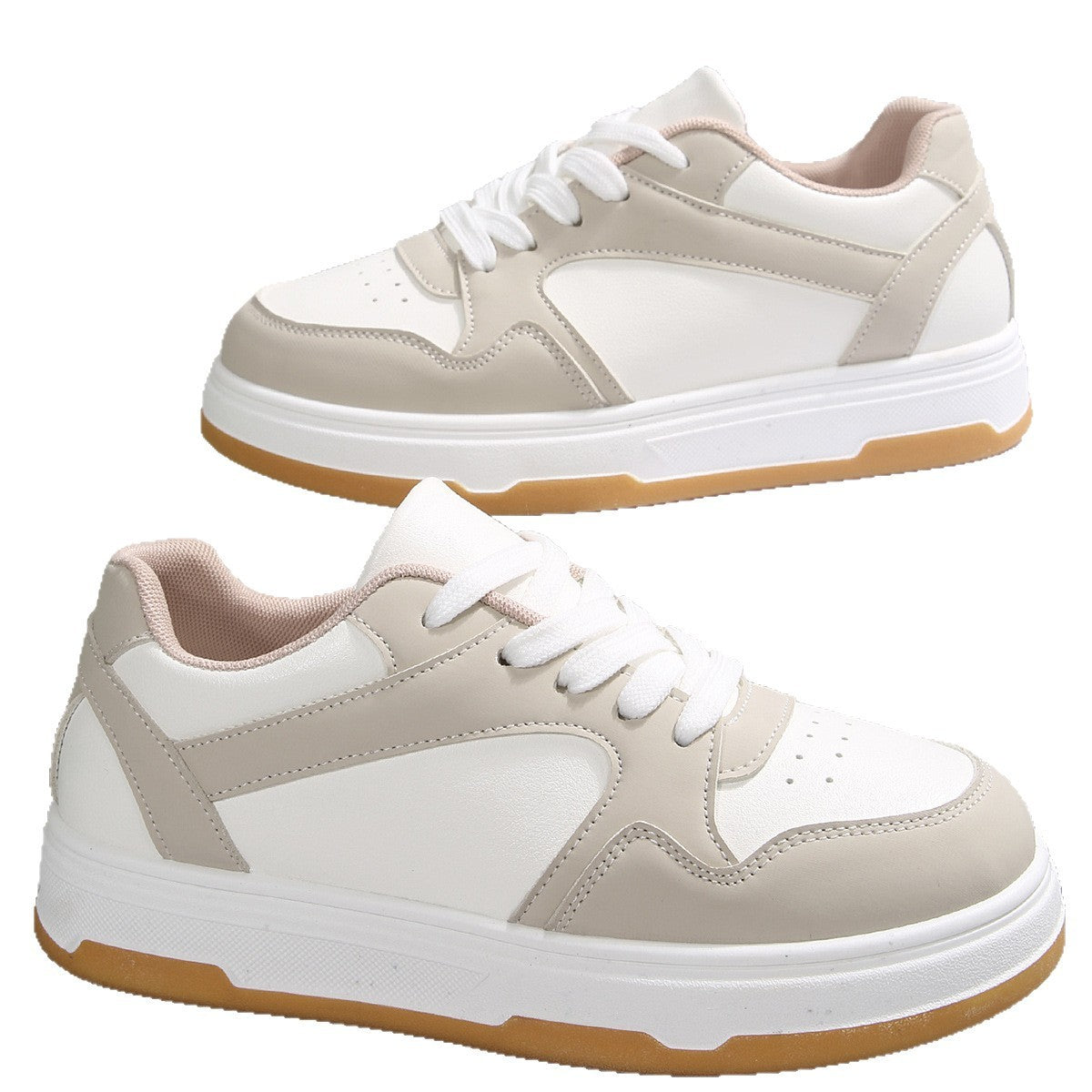 Women’s Korean-Style Sneakers | Trendy Thick-Soled Casual Shoes – LuxeHaven