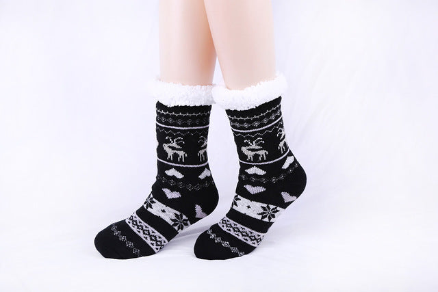 LuxeHaven Love Striped Knit Socks
