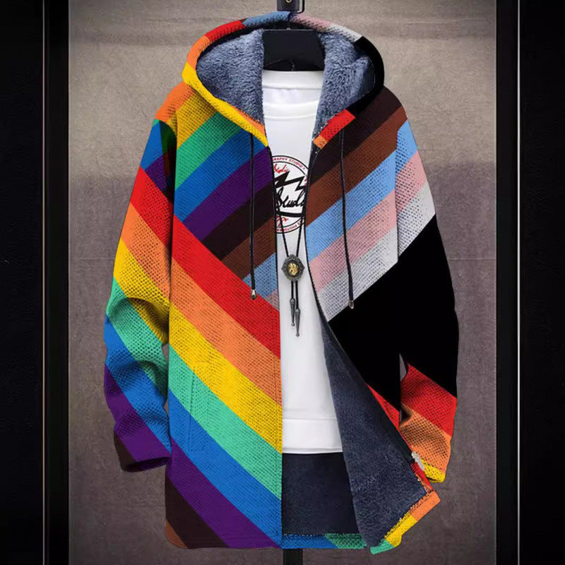 Men’s 3D Digital Print Jacket – Bold Urban Streetwear | LuxeHaven