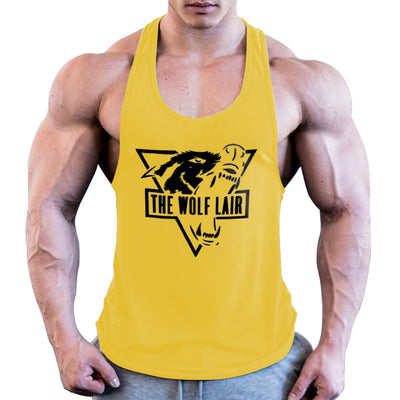 Cotton Ouma Print Triangle Wolf Print Vest