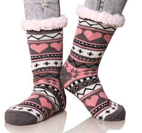 LuxeHaven Love Striped Knit Socks