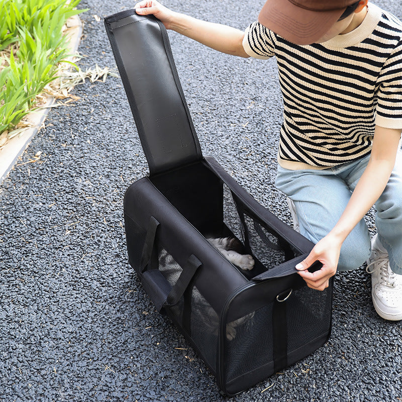 Foldable Pet Travel Bag | Lightweight & Portable Dog & Cat Carrier – LuxeHaven