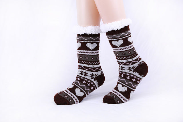 LuxeHaven Love Striped Knit Socks