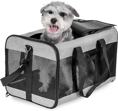 Foldable Pet Travel Bag | Lightweight & Portable Dog & Cat Carrier – LuxeHaven