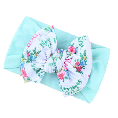 Fashion Kids Double Layer Printed Bow Bandana