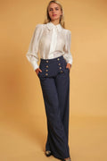 LuxeHaven High Waisted Dressy Pants featuring high-rise waist design, tailored silhouette, and elegant polished styling for versatile sophisticated wear