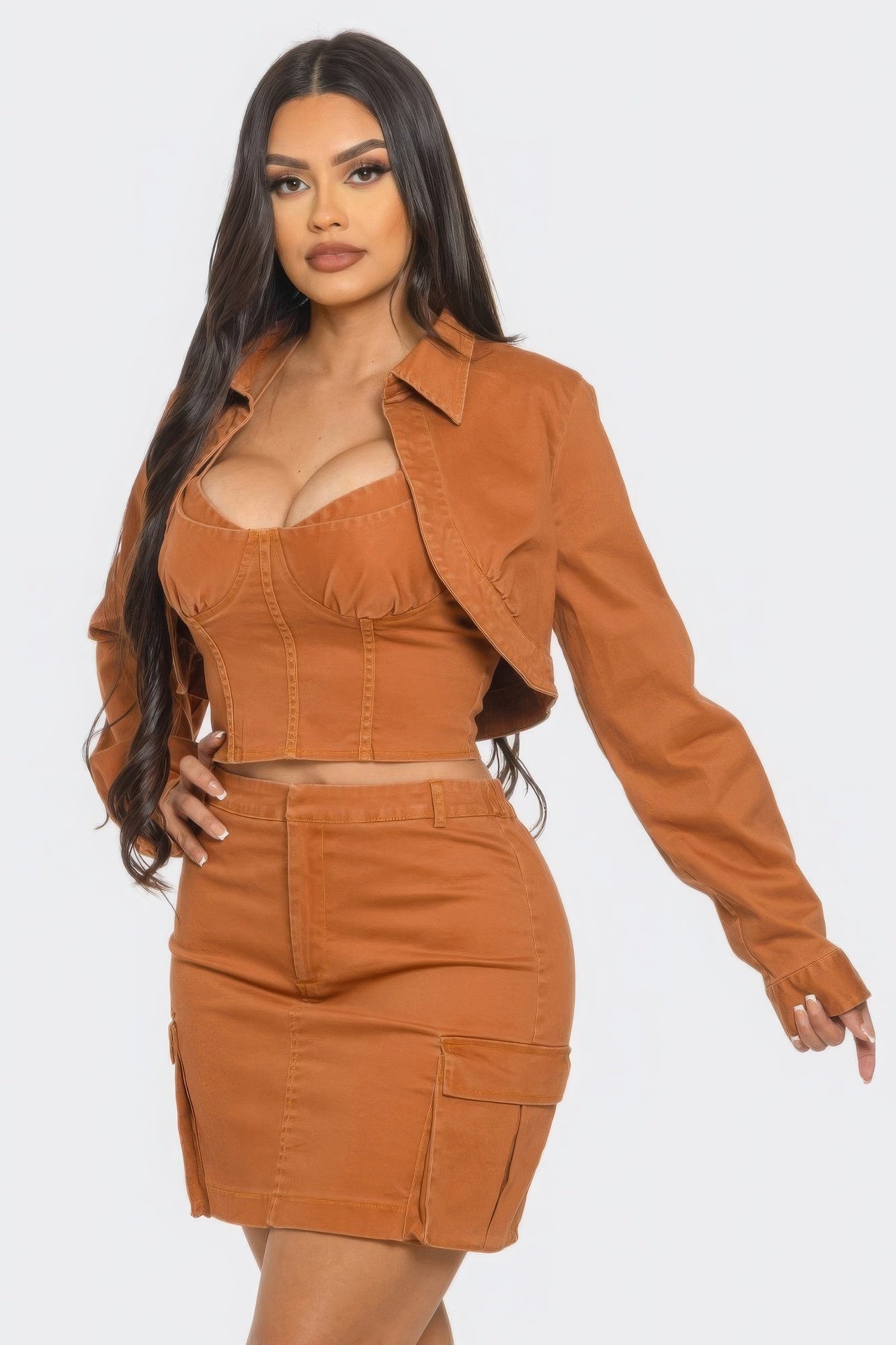 LuxeHaven™ Skirt Set for women featuring a coordinated two-piece design with a flattering and stylish silhouette