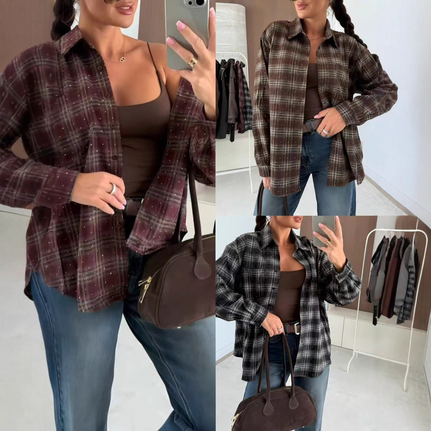 Winter Fashion Casual Single-breasted Women's Vintage Coat