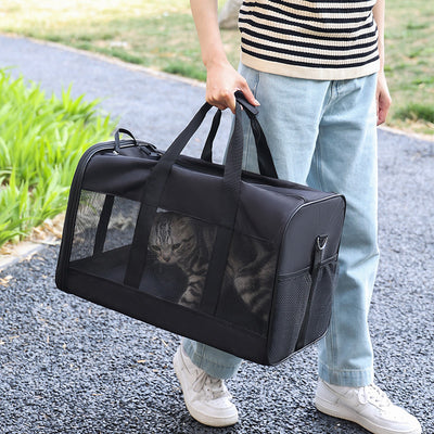Foldable Pet Travel Bag | Lightweight & Portable Dog & Cat Carrier – LuxeHaven