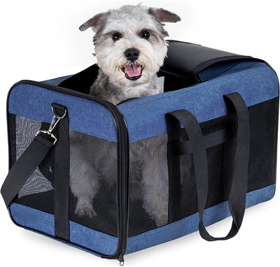 Foldable Pet Travel Bag | Lightweight & Portable Dog & Cat Carrier – LuxeHaven