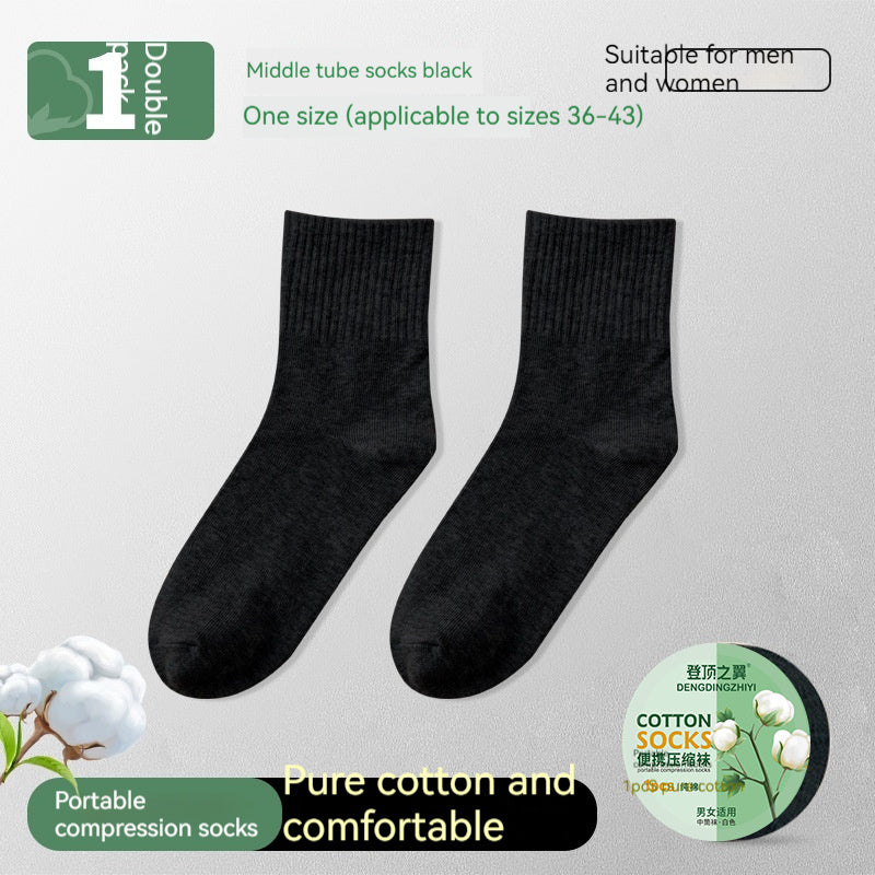 Disposable Pure Cotton Compression Socks | LuxeHaven Breathable Summer Socks