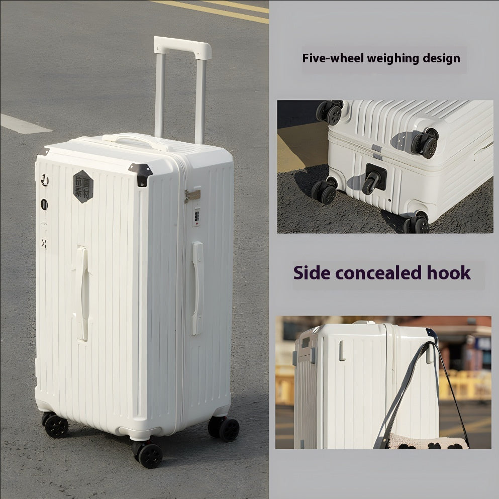 Five-Wheel Travel Trolley Case | Extra-Large Rolling Luggage – LuxeHaven