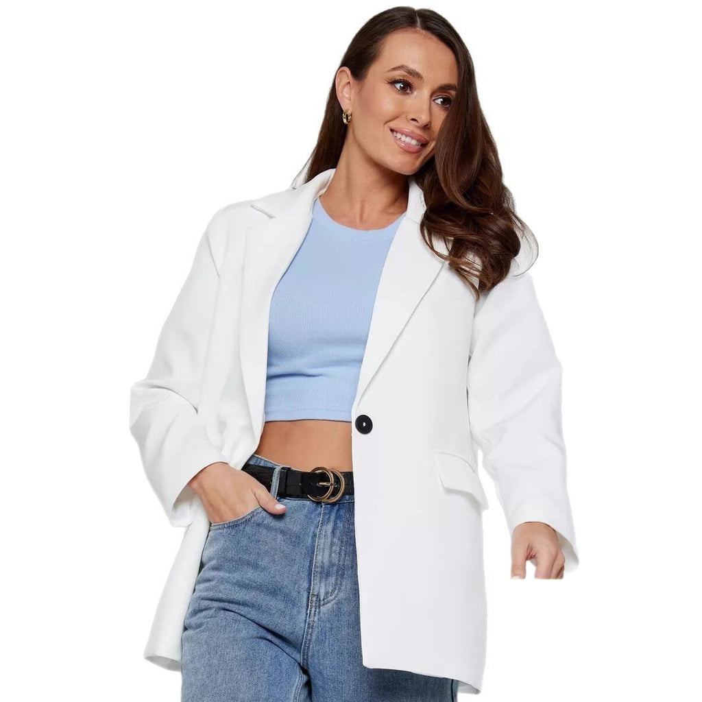 Casual Long Sleeve Loose Slimming Thin Coat