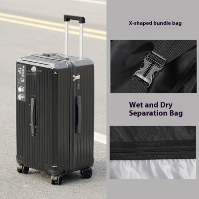 Five-Wheel Travel Trolley Case | Extra-Large Rolling Luggage – LuxeHaven