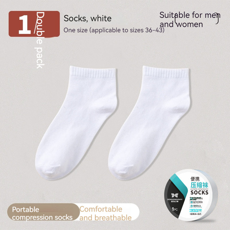 Disposable Pure Cotton Compression Socks | LuxeHaven Breathable Summer Socks