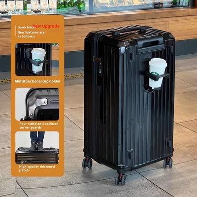 Five-Wheel Travel Trolley Case | Extra-Large Rolling Luggage – LuxeHaven